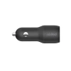 Çift USB Araç Şarj Cihazı, 24W, Mikro-USB Kablosu ile