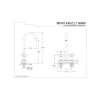 Cilalı Pirinç Bar Musluğu, 10,64 cm Ağız Erişimi