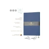Çizgili Defter - Esnek Vegan Deri Kapak, A5 Boyut (14.8x21 cm)