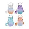 Çocuklar İçin Pipetli Motivasyon Matarası - 1100 ml