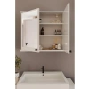 Çok Amaçlı 2 Kapaklı Beyaz Banyo Dolabı