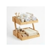 Çok Amaçlı Bambu Organizer Raf - 2 Katlı (26x32x23 cm)