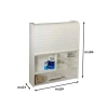 Çok Amaçlı Kilitli Ecza ve Banyo Dolabı - 42x48x8.5 cm