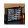 Çok Çekmeceli Parça Dolabı, Siyah, 19,5 inç x 15,5 inç x 7 inç