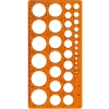 Darbelere Dayanıklı Daire Şablonu, 1-35 mm Çaplı