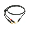 Dayanıklı 3,5mm Stereo Jak Takı 2 RCA 1,5 m