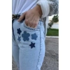 Denim Jeans Onarım ve Dekoratif Yıldız Kot Arma Patch