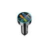 Dijital Ekranlı Araç Şarj Cihazı - 4 USB, Hızlı Şarj Özelliği