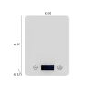 Dijital Mutfak Tartısı - 10kg Kapasite, Temperli Cam, LCD Ekran