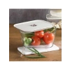 Dikdörtgen Saklama Kabı - 2600 ml - Bej Renk