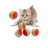 Diş Çıkarma İçin Gökkuşağı Renkli Sünger Toplar - 3lü Set