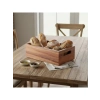 Doğal Ahşap Ekmeklik ve Çok Amaçlı Organizer Kutu – 25x14x8 cm