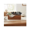 Doğal Ahşap Ekmeklik ve Çok Amaçlı Organizer Kutu – 25x14x8 cm