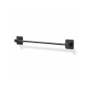 Duvara Monte Yapışkanlı Metal Havluluk, Mat Siyah 42 cm
