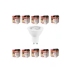 Ekonomik 10lu GU10 LED Ampul Seti - 4,5W, 350 Lumen, 3000K Sarı Işık
