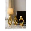 El Yapımı Minimalist 3lü Figür Seti - Gold