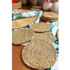 El Yapımı Yuvarlak Hasır Bardak Altlığı - 10 cm, 6 Adet