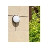 Enerji Tasarruflu Yuvarlak Balkon ve Teras Lambası, 15w Beyaz Işık (Siyah)
