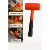Ergonomik Çift Renkli Lastik Tokmak - 40 mm Sert Plastik Başlık