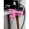 Ergonomik Kulaklık Standı, Kaydırmaz Keçeli, Pembe Renk