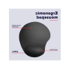 Ergonomik Mousepad - Kaymaz Alt Yüzey ile Siyah