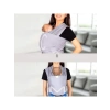 Esnek Gri Wrap Sling - Yenidoğan Taşıma Çözümü