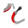 Esnek PVC Kablo Kanalı - Gri, 7mm Çap