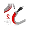 Esnek PVC Kablo Kanalı - Gri, 7mm Çap