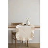 Fırfırlı Keten Mutfak Runner - 40 x 110 cm (Bej)