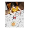 Galaksi Temalı Eğitici Dev Boyama Kağıdı | 90x130 cm | Çocuklar İçin