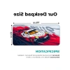 Geniş 90x40 cm Yarış Araba Tasarımlı Kaymaz Mouse Pad - Suya Dayanıklı Yüzey