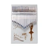 Gerçek Ağaç Kalimba - 17 Tuşlu Müzik Seti