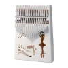 Gerçek Ağaç Kalimba - 17 Tuşlu Müzik Seti