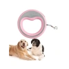 Geri Çekilebilir 2.5 Metre Otomatik Köpek Tasması - Pembe