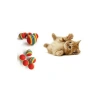 Gökkuşağı Renkli Kedi Köpek Oyun Topu (2 Adet, 4,2 cm)
