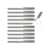 Gri Fineliner Kalem Seti - 0,3 mm Uç, 10 Adet