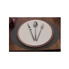 Gri Oval Nopeli Amerikan Servis Seti, 2 Adet 35x45 cm