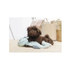Gri Peluş Yavru Köpek Oyuncağı, Dragon Model, 70x16x10 cm