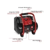 Güçlü Akülü Kompresör - 150 L/dk Hava Çıkışı