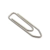 Gümüş Metal Ataş Seti - 100 Adet, 25 mm