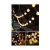 Güneş Enerjili LED Ampul Şeklinde Bahçe Aydınlatma - 8 Metre, 47 LED ve 8 Mod