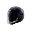 Güvenli Açık Motosiklet Kaskı Pearl Black