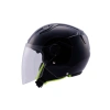 Güvenli Açık Motosiklet Kaskı Pearl Black