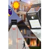 Hareket Sensörlü Güneş Enerjili Duvar Lambası, 20 LED, Su Geçirmez