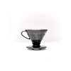 Hario V60 02 Plastik Dripper ve 40lı Filtre Kağıdı Seti - Siyah Şeffaf