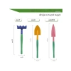 Hobi 3lü Set Çapa Tırmık Metal Bahçe Araçları