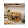 İki Katlı Dekoratif Organizer, Doğal Bambu, 26x32x23 cm