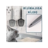 İnce Taneli Kedi Kumu Eleme Küreği (Gri)