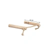 Jüt Halatlı 15 cm Ağaç İpli Kuş Tüneği (2li Set)