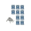 Kaliteli L Tipi Metal Köşebent, 30x25x25mm, Gümüş Renk, 10 Adet Vida ile